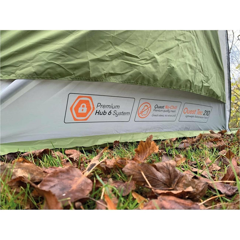 Quest Screen House 6 Pro Quick Pitch Camping Shelter Quest - UK Camping And Leisure