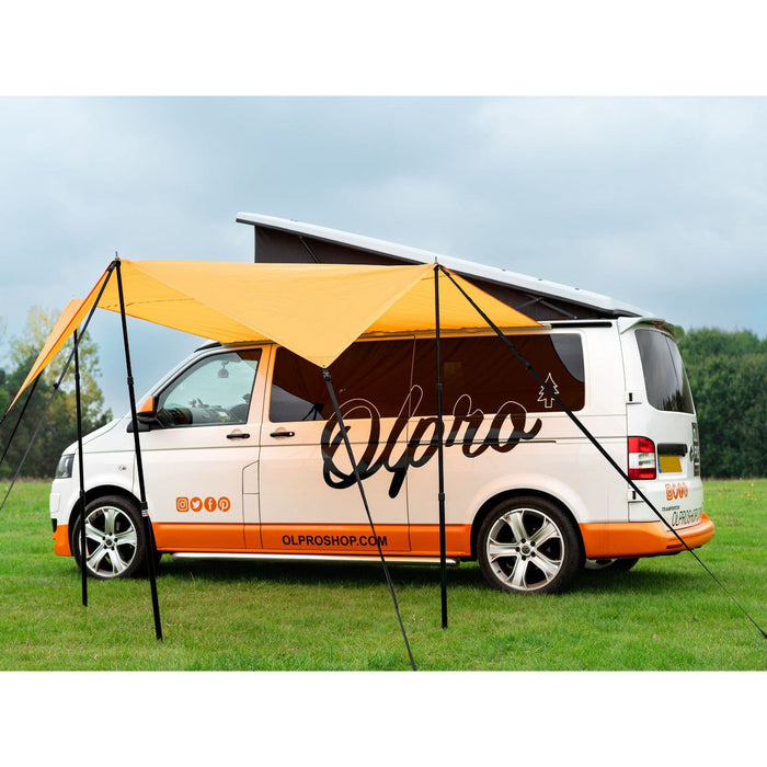 Olpro Rectangle Canopy/Shade (Orange l) Olpro - UK Camping And Leisure