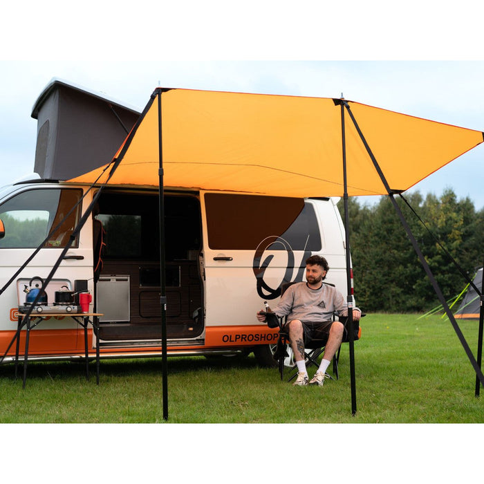 Olpro Rectangle Canopy/Shade (Orange l) Olpro - UK Camping And Leisure