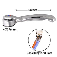 Reich Twist Single Lever Mixer Tap, R/H, Chrome, 45 Degree Angle Spout, 48m