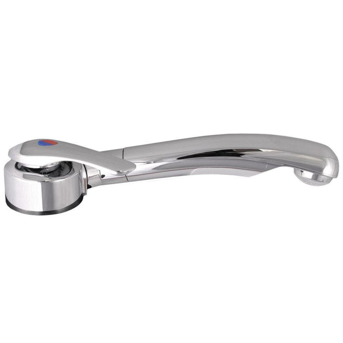 Reich Twist Single Lever Mixer Tap, R/H, Chrome, 45 Degree Angle Spout, 48m UK Camping And Leisure
