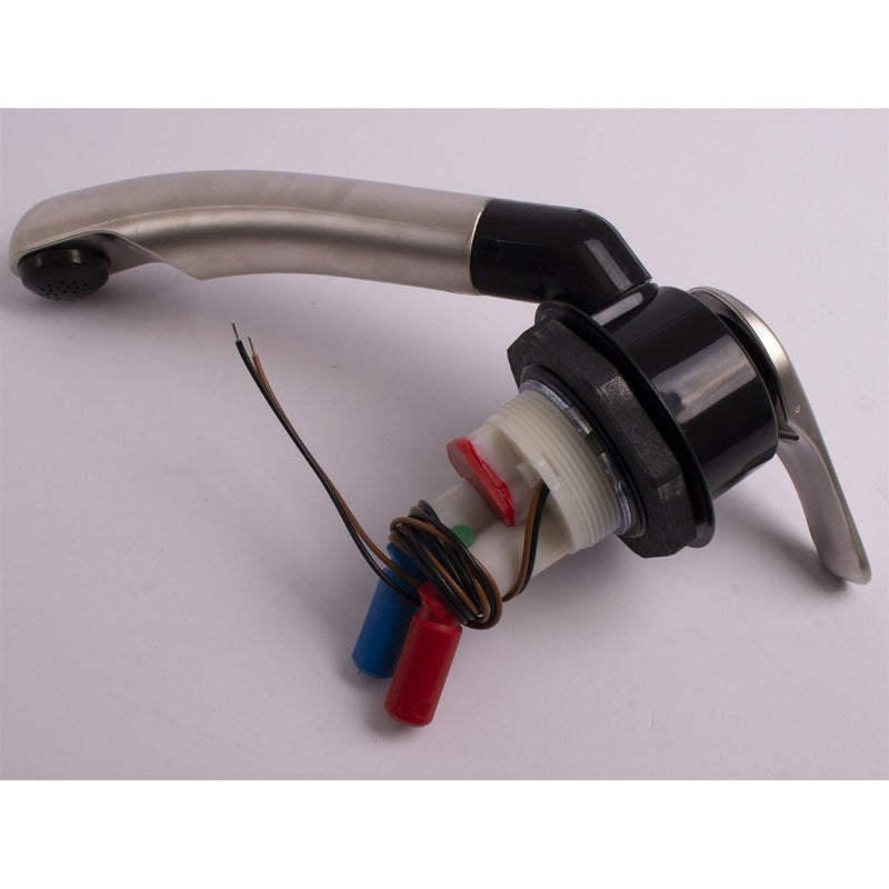 Reich Twist Swift Caravan Or Motorhome Single Lever Mixer Tap R/H Satin Reich - UK Camping And Leisure