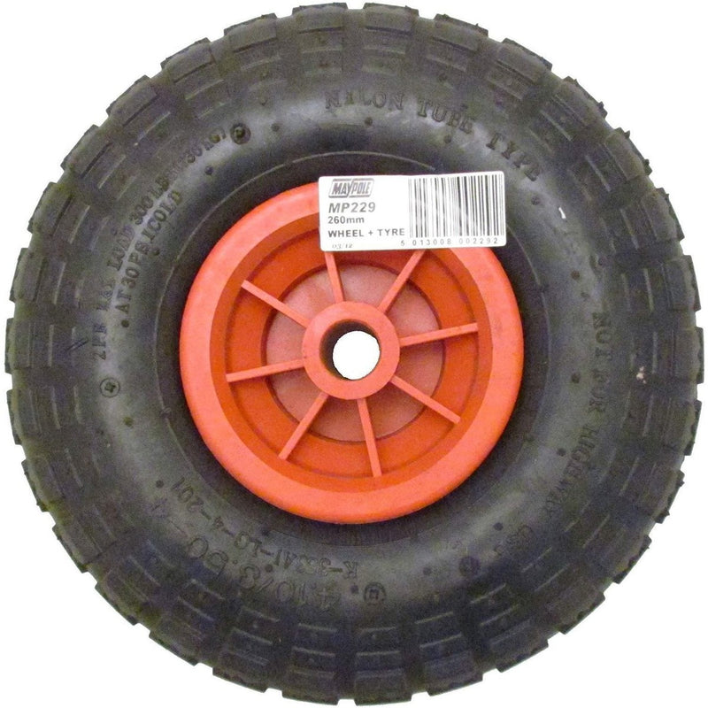 Replacement Pneumatic 260mm Jockey Wheel for 48mm Jockey Wheel  fits MP437 Maypole - UK Camping And Leisure