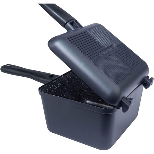 RidgeMonkey Connect Deep Pan & Griddle Granite Edition RM778 - UK Camping And Leisure