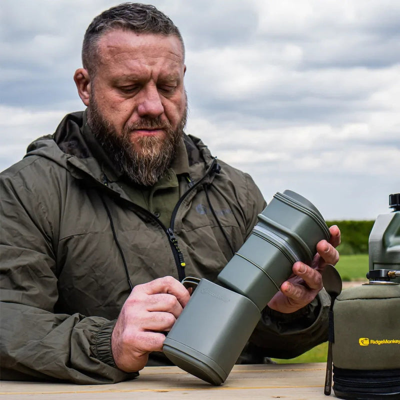 RidgeMonkey ThermoMug DLX Brew Set Green RidgeMonkey - UK Camping And Leisure
