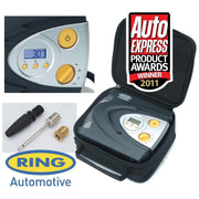 Ring RAC630 12V Digital Air Compressor Wheel Tyre Inflator Pump Psi & Bar + Case Ring - UK Camping And Leisure