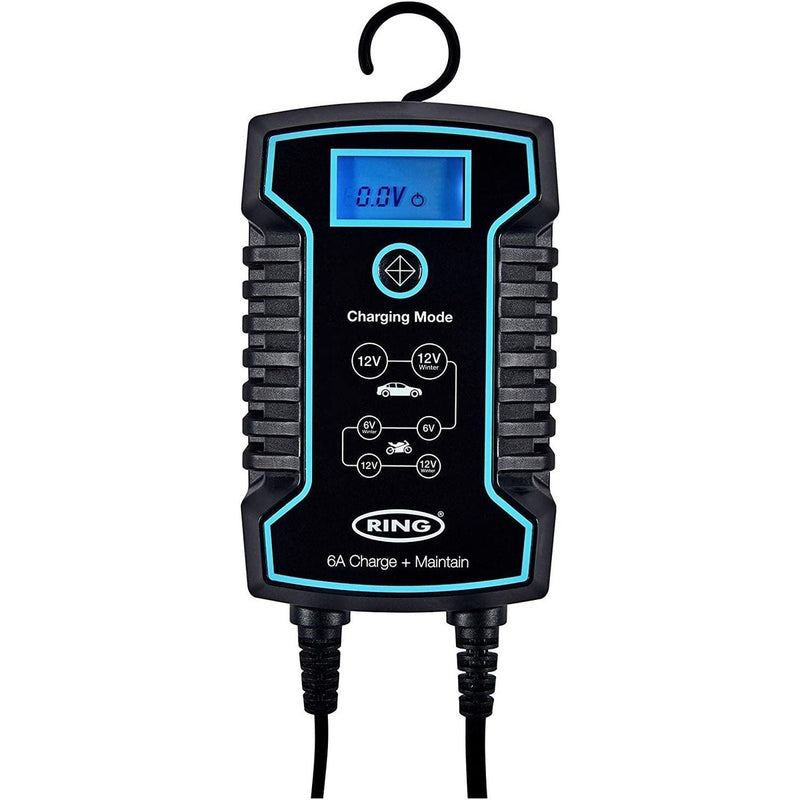 Ring RSC806 12v 6A Car Motorbikes Maintenance Start/Stop Smart Battery Charger Ring Automotive - UK Camping And Leisure