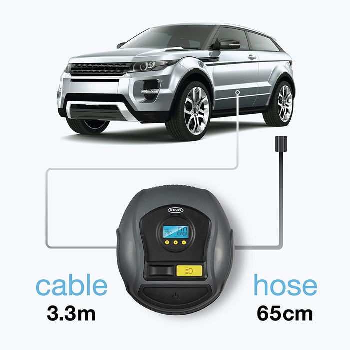 Ring RTC500 Pre Set Digital Tyre Inflator Ring Automotive - UK Camping And Leisure