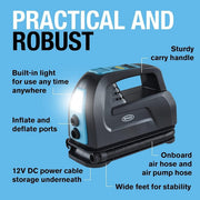Ring RTC5500 2-in-1 Digital Tyre Inflator & Air Pump Car Van Tent Kayaks Ring - UK Camping And Leisure