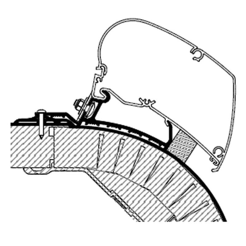 Thule Adapter Roof Laika Kreos (set: 2x 50cm + 2x 27cm) Thule - UK Camping And Leisure