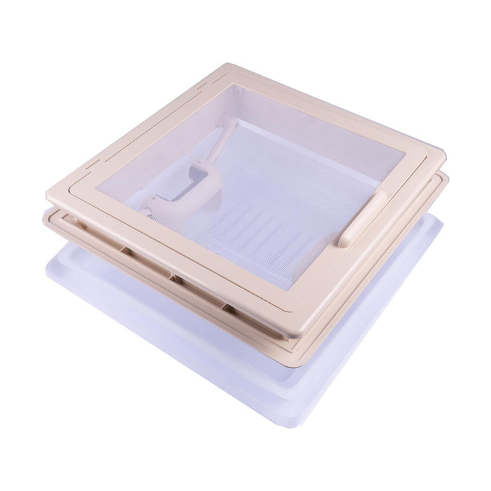 Roof Vent Sky Light Caravan Motorhome 280 x 280mm Flynet Beige MPK Rooflight MPK - UK Camping And Leisure