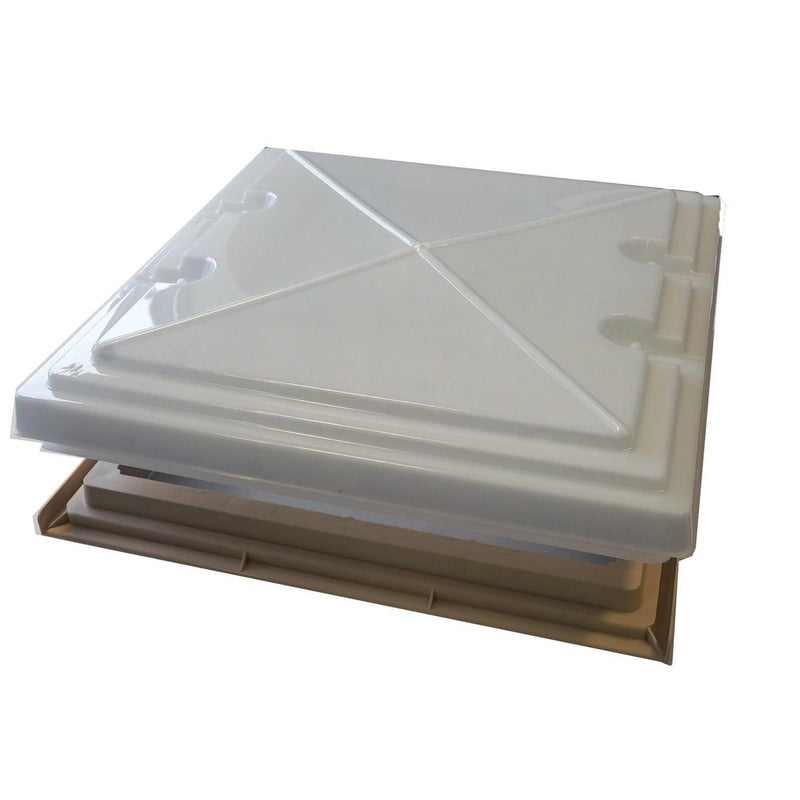 Roof Vent Sky Light Caravan Motorhome 400 x 400mm Flynet Beige MPK Rooflight MPK - UK Camping And Leisure