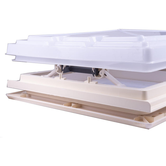 Roof Vent Sky Light Caravan Motorhome 400 x 400mm Flynet White MPK Rooflight MPK - UK Camping And Leisure