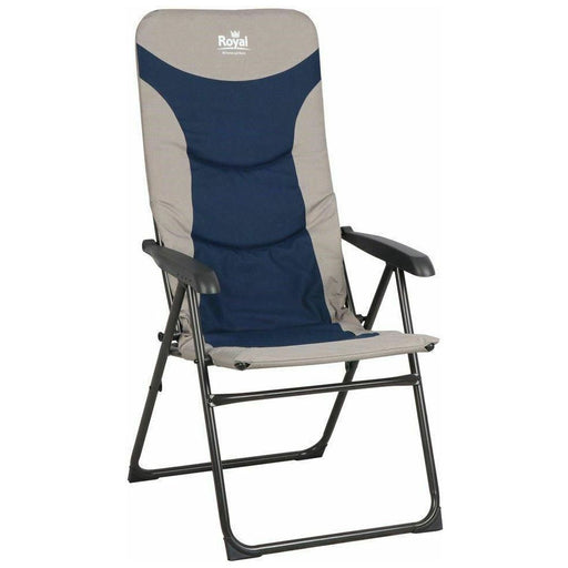 Royal Colonel Chair Blue High Back Camping Chair UK Camping And Leisure