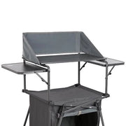 Royal Camping Kitchen Stand With Windshield And Storage Easy Up | lightweight, easy setup