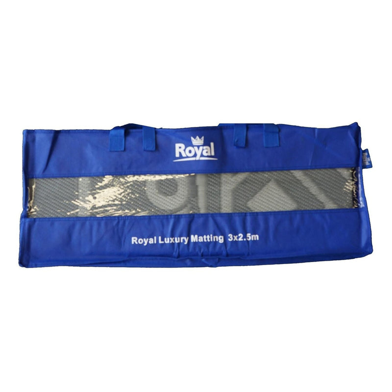Royal Luxury Awning Matting & Tent Breathable Carpet Groundsheet With Deluxe Bag 5.5 X 2.5M Matting Royal - UK Camping And Leisure