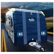 Royal Premium Caravan Front Towing Cover Protector Universal With Led Lights Royal - UK Camping And Leisure