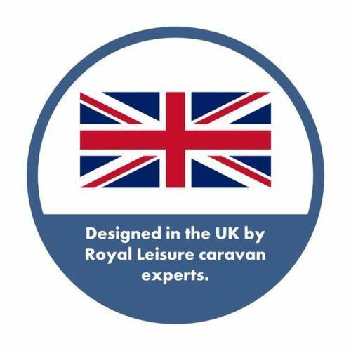 Royal Premium Caravan Front Towing Cover Protector Universal With Led Lights Royal - UK Camping And Leisure