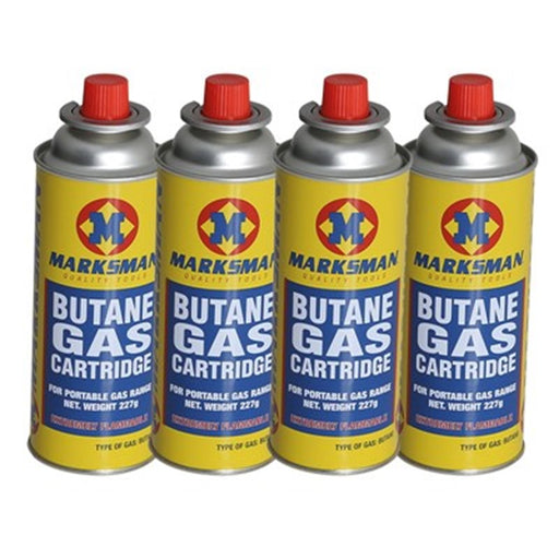 Butane Gas Cartridges (Pack of 4) 68238c Homestyle GB - UK Camping And Leisure