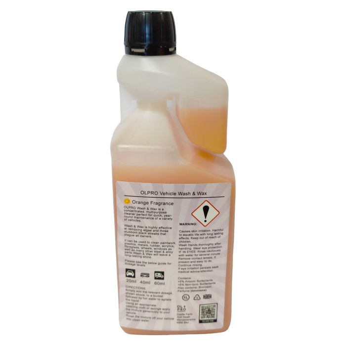 Olpro Motorhome Wash and Wax 1ltr Dosage Bottle Olpro - UK Camping And Leisure
