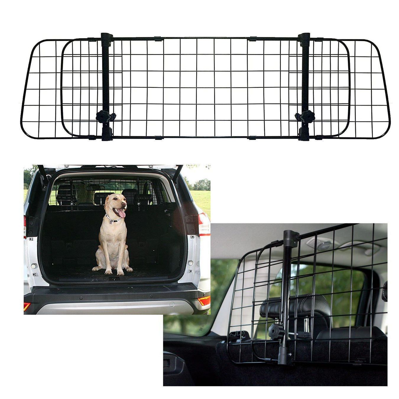 Sakura Universal Dog Guard Adjustable Safety Travel Dog Pet Headrest Car Mesh Barrier UKB4C - UK Camping And Leisure