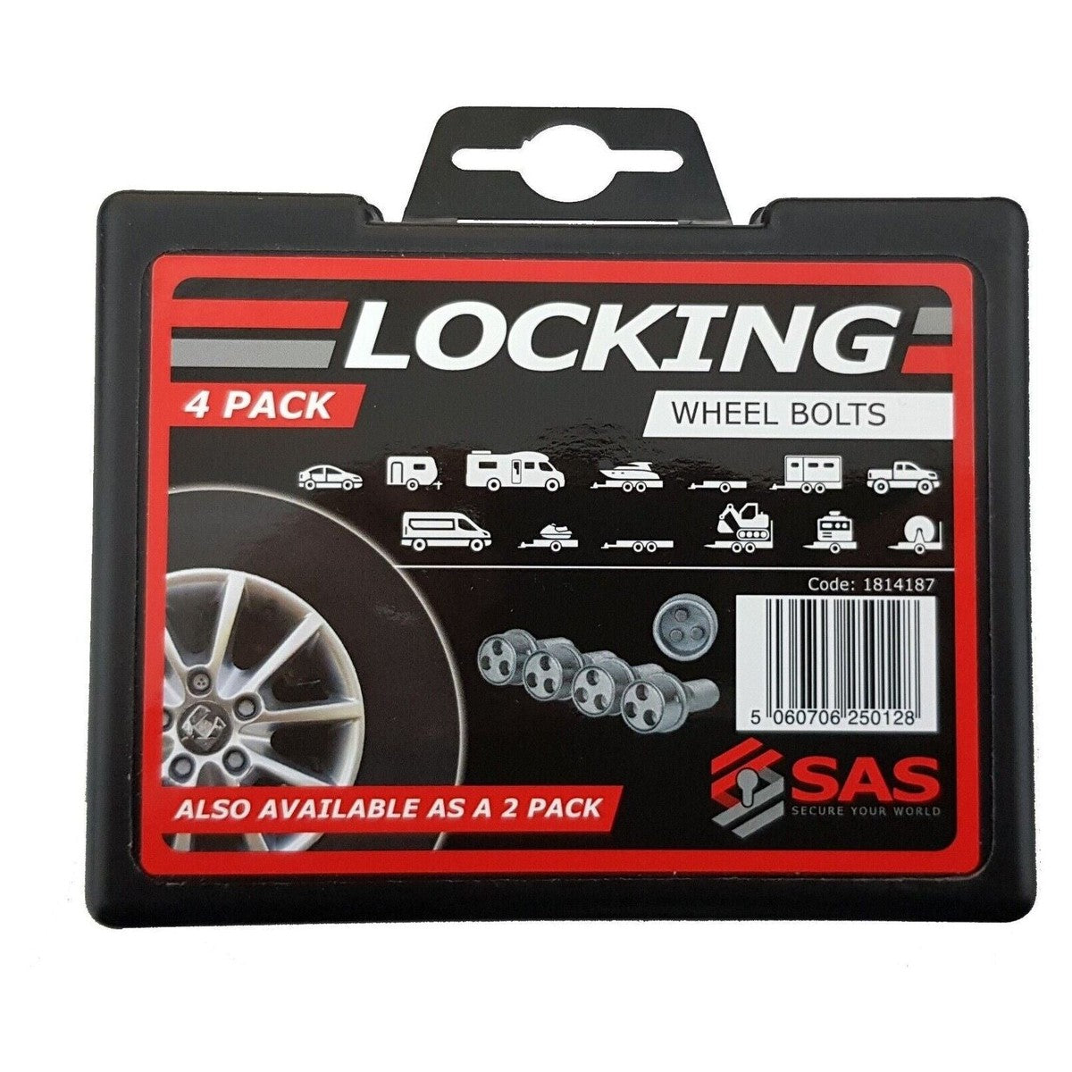 Stronghold Locking Wheel Bolts M12 x 1.5 (pack of 2) | Caravan Stronghold Locking Wheel Bolts M12 x 1.5 (pack of 2) | Caravan