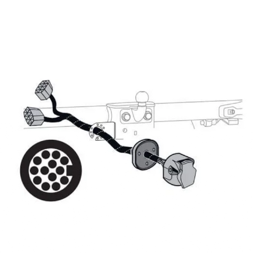 Thule VeloSwing Wiring Kit (13 Pin, From 2011) 302076 Thule - UK Camping And Leisure