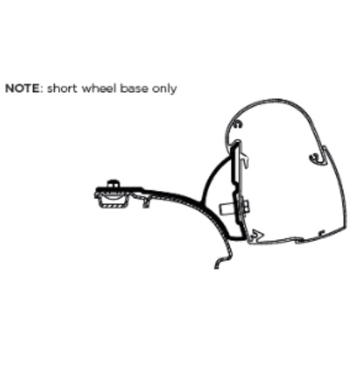 Thule Adapter Omnistor 5102 Awnings VW T5/T6 Compact Van Fixed Roof Rail (LHD) Thule - UK Camping And Leisure