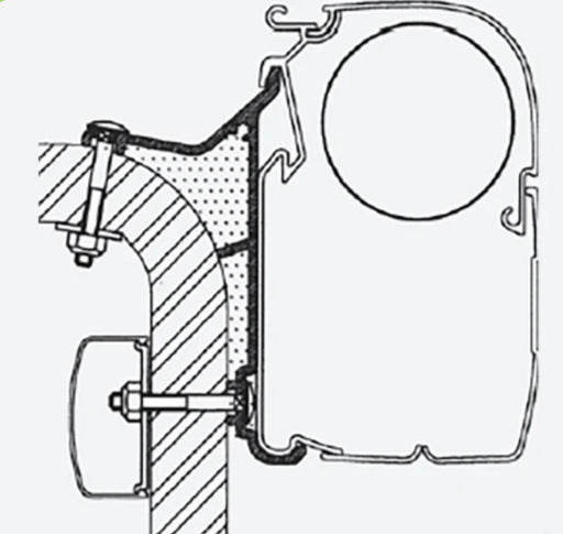 Thule Awning Omnistor Hymer B2 Class Awning Adapter Series 5 Thule - UK Camping And Leisure