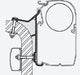 Thule Awning Omnistor Hymer B2 Class Awning Adapter Series 5 Thule - UK Camping And Leisure