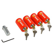 Set of 4 SAS Heavy Duty Caravan Tourer Corner Steady Stabiliser Leg Locks SAS - UK Camping And Leisure