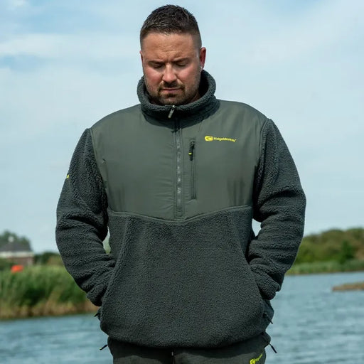 RidgeMonkey APEarel ThermaPro Sherpa Fleece Green L RidgeMonkey - UK Camping And Leisure