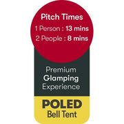 Signature Glamping Classic Bell Tent 7 Berth Quest - UK Camping And Leisure