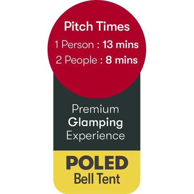 Signature Glamping Classic Bell Tent 7 Berth Quest - UK Camping And Leisure