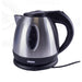 Silver Chrome Low Power 1.2L 750W Cordless Kettle Powerpart - UK Camping And Leisure