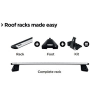 Thule SlideBar Roof Bars full kit 892000 710500 145343 image 6