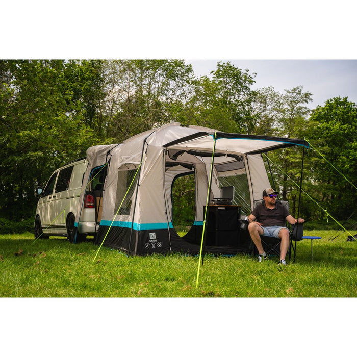 Olpro Snug Poled Tailgate Awning (steel Legs Fibreglass Roof ) Olpro - UK Camping And Leisure