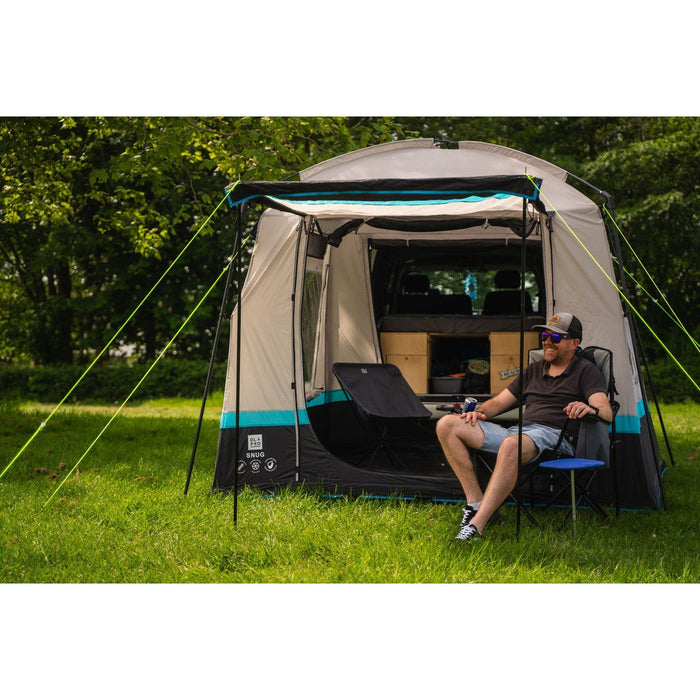 Olpro Snug Poled Tailgate Awning (steel Legs Fibreglass Roof ) Olpro - UK Camping And Leisure