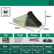 Olpro Solo - Lightweight 1 Person Tent (Ripstop) Olpro - UK Camping And Leisure