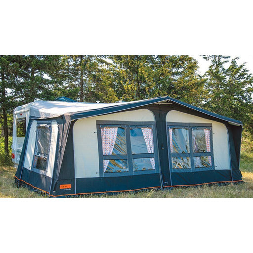 Soplair Full inflatable awning ZINNIA AIR Acrylic Seasonal Complete for Caravan Soplair - UK Camping And Leisure