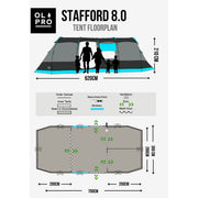 Olpro The Stafford Poled 2 Person Tent Olpro - UK Camping And Leisure