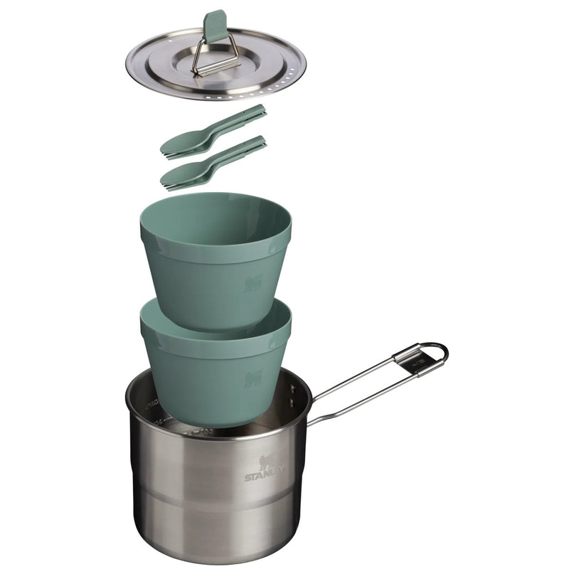 Stanley Wildfare Go Two Bowl Cookset Shale/Charcoal Stanley - UK Camping And Leisure