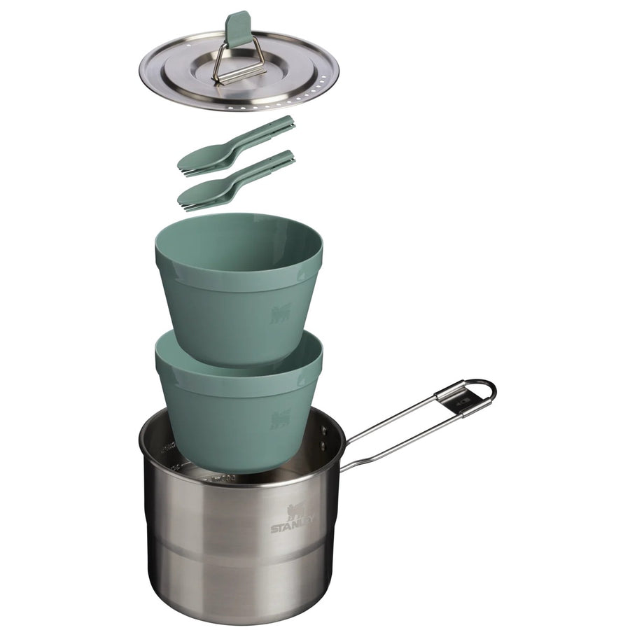 Stanley Wildfare Go Two Bowl Cookset Shale/Charcoal Stanley - UK Camping And Leisure