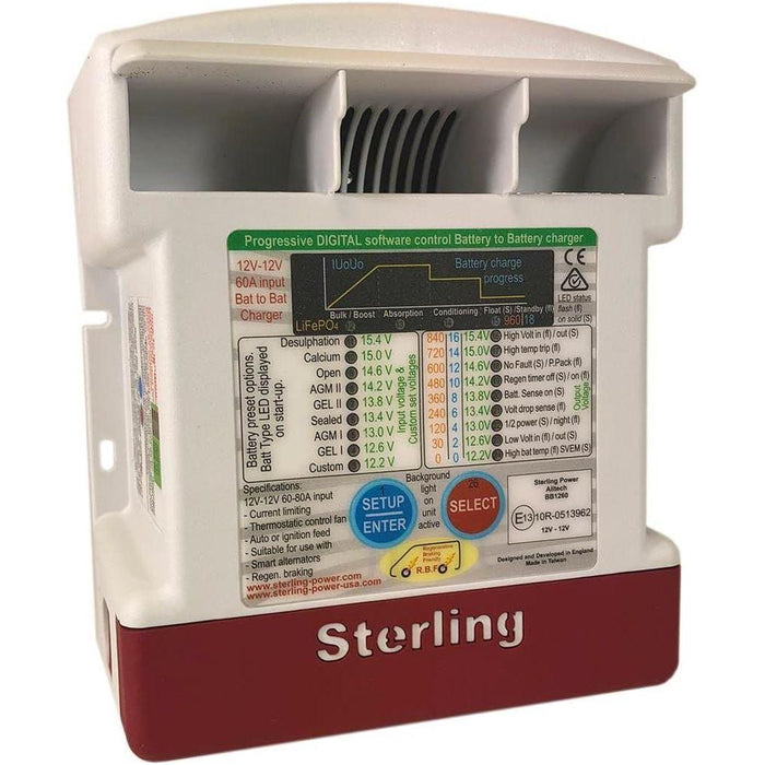 Sterling Power BB1230 12V 30A Battery to Battery Charger camper van/motorhome UK Camping And Leisure