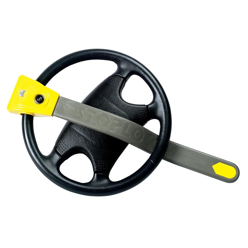 Stoplock Original High Security Flashing LED Car Steering Wheel Lock Immobiliser Stoplock - UK Camping And Leisure