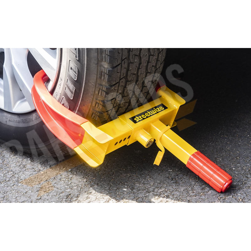 Streetwise Steel / Alloy Wheel Clamp Claw Style Quick & Easy Fit Car/Caravan/Motorhome Streetwize - UK Camping And Leisure