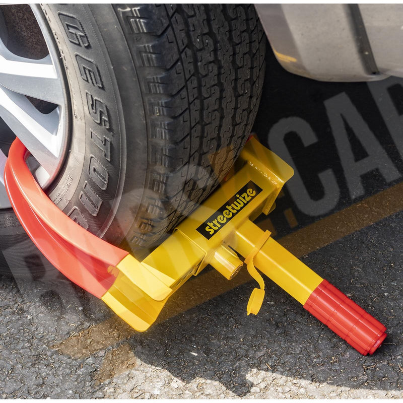 Streetwise Steel / Alloy Wheel Clamp Claw Style Quick & Easy Fit Car/Caravan/Motorhome Streetwize - UK Camping And Leisure