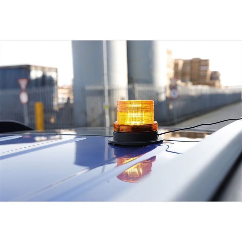 Streetwize 12v 24v Car Magnetic Amber LED Warning Light Streetwize - UK Camping And Leisure