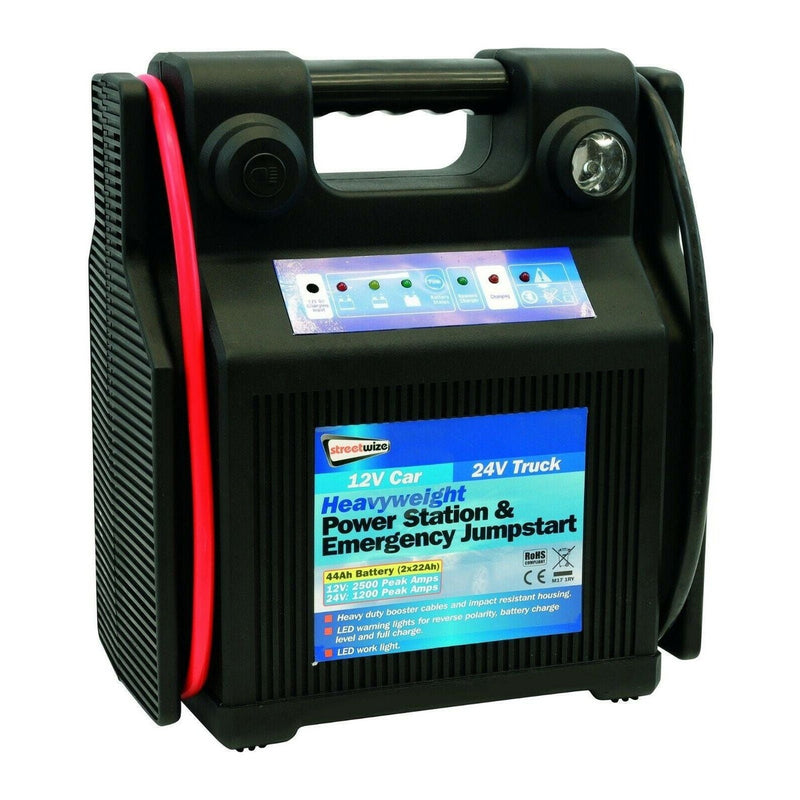 Streetwize 12v Car 24v Truck Heavy Duty Battery Jump Starter Streetwize - UK Camping And Leisure