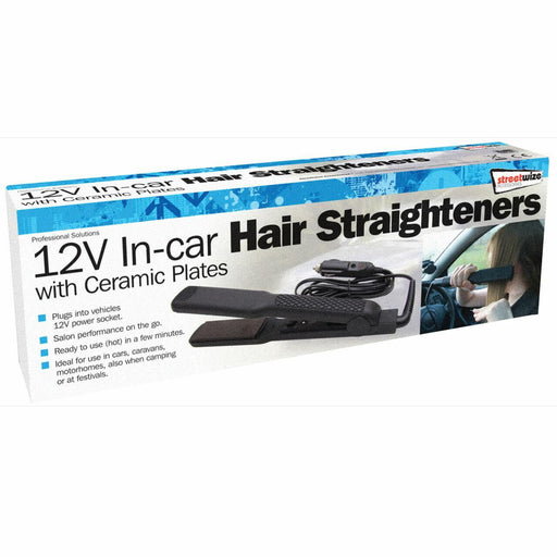 Streetwize 12V Travel Hair Straighteners UK Camping And Leisure